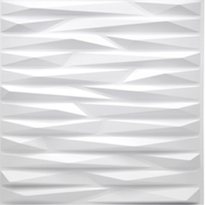 Panel PVC 3D – D125 Blanco